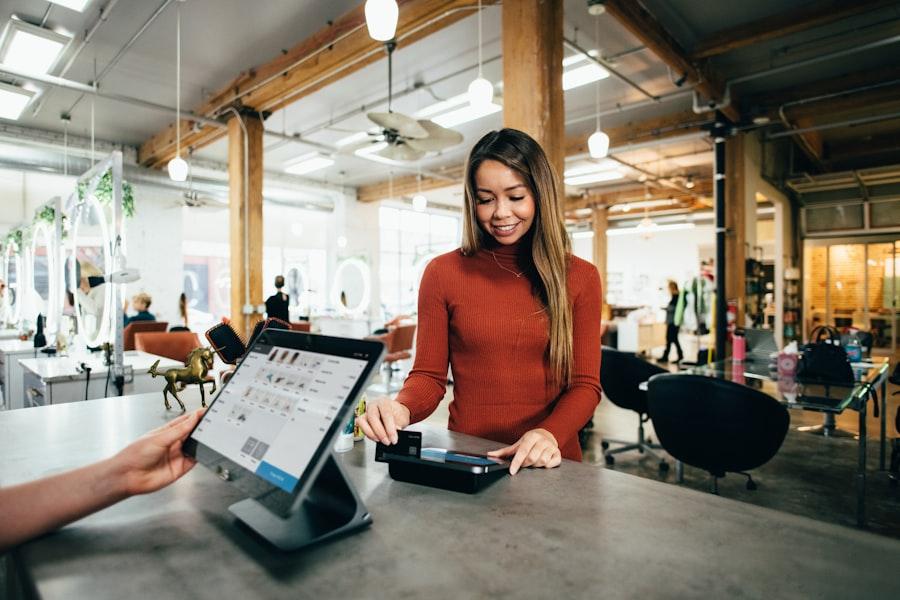 Shop owner managing billing with Betterwork Books
